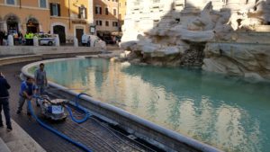 Trevi Fountain cleaning